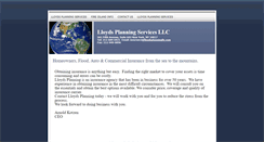 Desktop Screenshot of lloydsplanningllc.com
